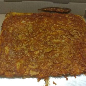 DaVinci Pizzeria - Grandma pie-This doesn't show the entire pie, some slices were already taken out. - Pizza Near Me - Brooklyn, New York