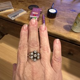 Three rings that fit together.