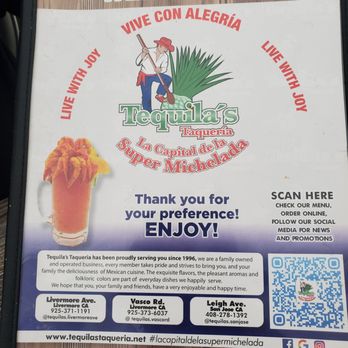 Tequila's Taqueria - Menu - Mexican Near Me - San Jose, California Tequila's Taqueria - Menu - Mexican Near Me - San Jose, California