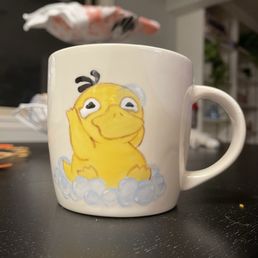 Mug after firing Mug after firing