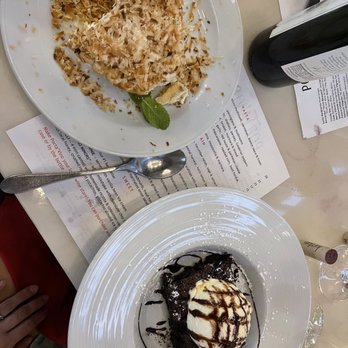 Porta’Vino - Coconut cream pie and half baked brownie - Pizza Near Me - Houston, Texas