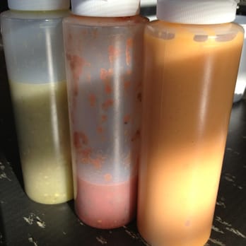 Rusty Taco - 3 types of hot sauce - Tex-Mex Near Me - Denton, Texas Rusty Taco - 3 types of hot sauce - Tex-Mex Near Me - Denton, Texas