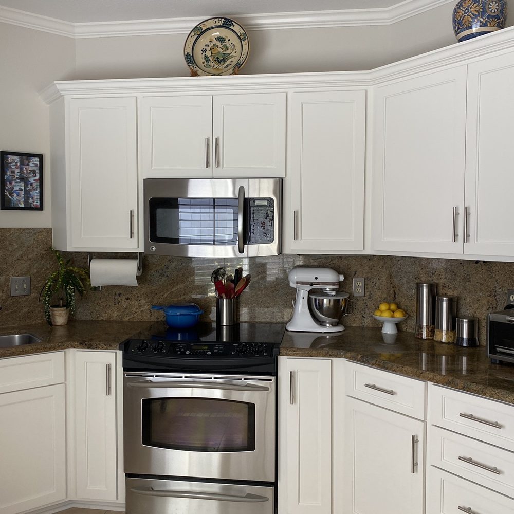 Next Level Custom Woodworking - Updated white cabinet refacing - Carpenters Near Me Next Level Custom Woodworking - Updated white cabinet refacing - Carpenters Near Me