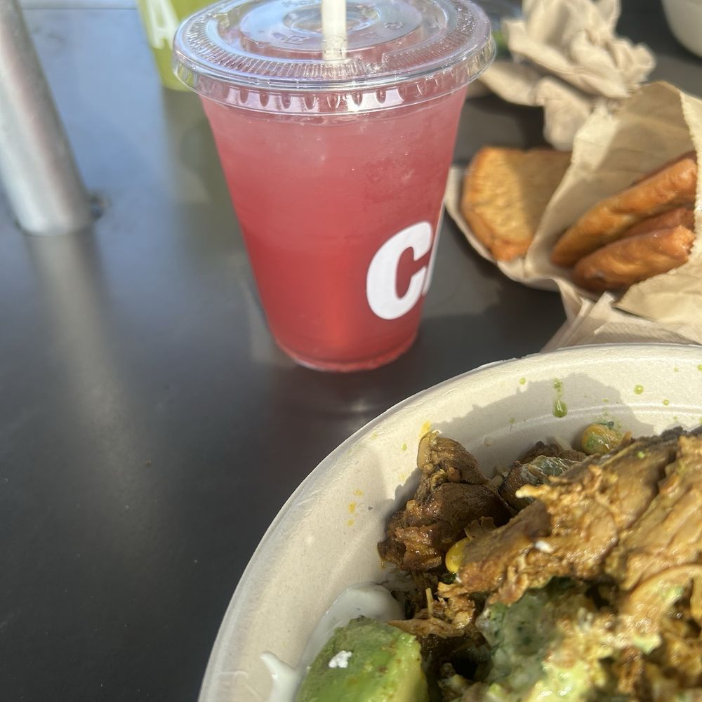 CAVA - Blueberry lavender lemonade mix - Salad Near Me - San Marcos, California