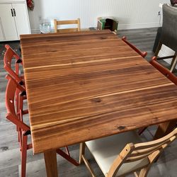 The Wood Work Shop - Cherry wood extension table.