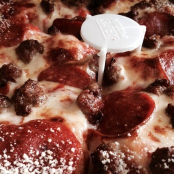 Jet's Pizza - Sausage and pepperoni square pizza. Drooling! - Pizza Near Me - Indianapolis, Indiana Jet's Pizza - Sausage and pepperoni square pizza. Drooling! - Pizza Near Me - Indianapolis, Indiana