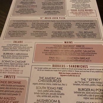 Pour Behavior - Menu - New American Near Me - Houston, Texas Pour Behavior - Menu - New American Near Me - Houston, Texas