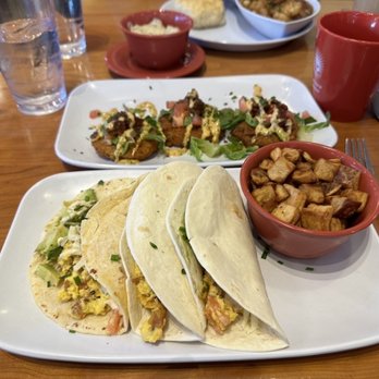 Ruby Sunshine Nashville - Breakfast Tacos with chorizo added and fried green tomatoes - Breakfast & Brunch Near Me - Nashville, Tennessee Ruby Sunshine Nashville - Breakfast Tacos with chorizo added and fried green tomatoes - Breakfast & Brunch Near Me - Nashville, Tennessee