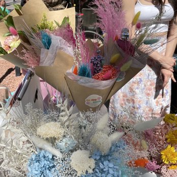The Tiny Bloom - Some bouquets at makers market at the district in Henderson - Floral Designers Near Me - Las Vegas, Nevada