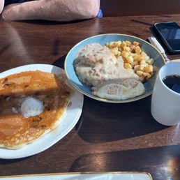 Biscuits & Turkey Sausage Gravy With Eggs