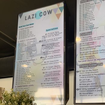 Lazi Cow - Menu June 2021 - Desserts Near Me - Davis, California Lazi Cow - Menu June 2021 - Desserts Near Me - Davis, California