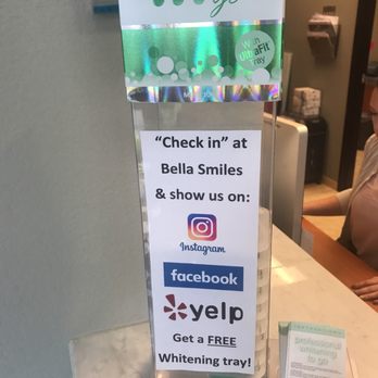 Bella Smiles - If you check in on Yelp, you get a free whitening tray! - Cosmetic Dentists Near Me - Las Vegas, Nevada Bella Smiles - If you check in on Yelp, you get a free whitening tray! - Cosmetic Dentists Near Me - Las Vegas, Nevada