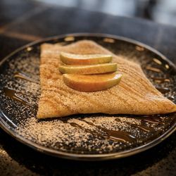 Gluten OFF Bakery - Caramel Apple gluten-free Crepe (contains Milk, Egg; egg-free versions is also available).