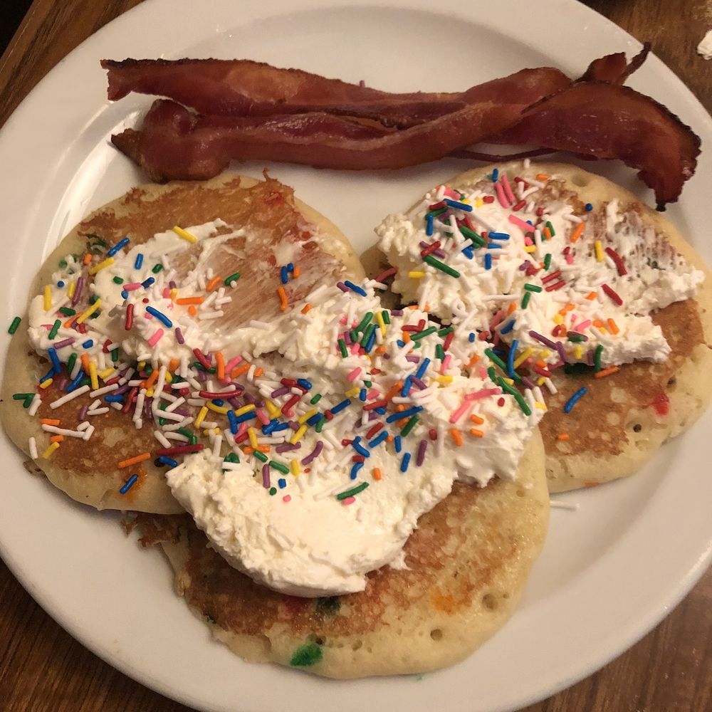 Denny's Restaurant Barlow Trail - Kiddies sprinkle pancake breakfast! - Diners Near Me - Calgary, Alberta Denny's Restaurant Barlow Trail - Kiddies sprinkle pancake breakfast! - Diners Near Me - Calgary, Alberta