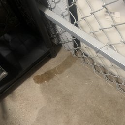 Corn syrup spilling into my locker from other tenant