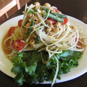 SriPraPhai Thai Restaurant - Green papaya salad - Thai Near Me - Woodside, New York SriPraPhai Thai Restaurant - Green papaya salad - Thai Near Me - Woodside, New York