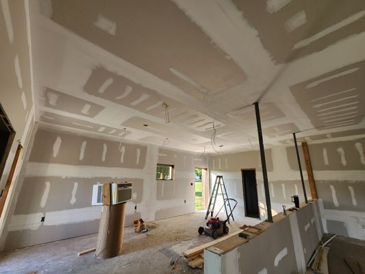 Barbershop Renovation - This is a Barber shop That got Built! Hung all the Drywall, then Taped and Bedded in, then pulled Three Coats of Mudd, And Sanded all down For Mr. Salter. Barbershop Renovation - This is a Barber shop That got Built! Hung all the Drywall, then Taped and Bedded in, then pulled Three Coats of Mudd, And Sanded all down For Mr. Salter.