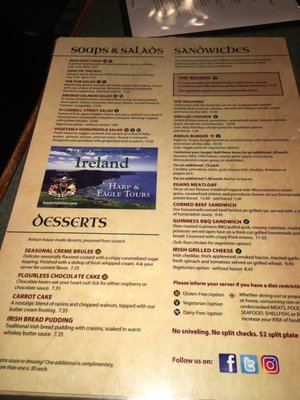 Menu photo 6 County Clare Irish Pub Milwaukee, WI Menu photo 6 County Clare Irish Pub Milwaukee, WI