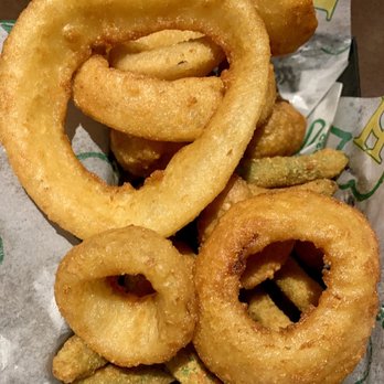 Houligan's Speedway - Fried veggie basket: onion rings, green beans, and mushrooms, plus 2 dipping sauces....yummy! - Chicken Wings Near Me - Daytona Beach, Florida Houligan's Speedway - Fried veggie basket: onion rings, green beans, and mushrooms, plus 2 dipping sauces....yummy! - Chicken Wings Near Me - Daytona Beach, Florida