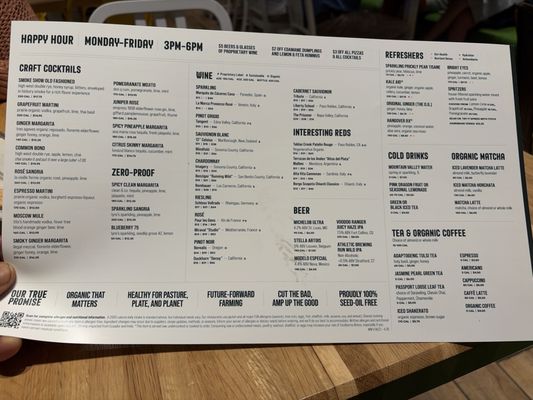 Menu photo 1 True Food Kitchen New Orleans, LA Menu photo 1 True Food Kitchen New Orleans, LA
