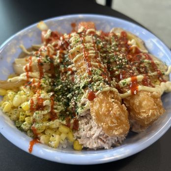 Bapmukja - Tuna (canned) & Shrimp Bowl - Korean Near Me - Lynnwood, Washington
