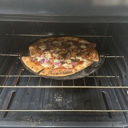 Pizza in oven