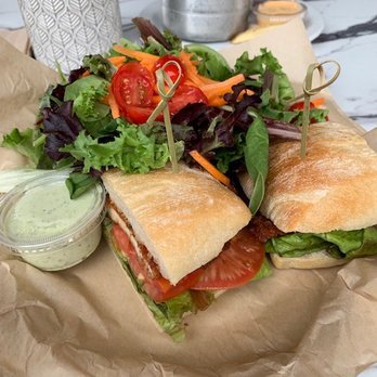 Tinleaf Fresh Kitchen - The new version of Crispy Chicken Sandwich (spoilers, I liked the original WAY better). - New American Near Me - Carlsbad, California