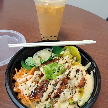 Sushi-Go - Spicy tuna poke bowl and Thai tea Boba - Sushi Bars Near Me - Fort Pierce, Florida Sushi-Go - Spicy tuna poke bowl and Thai tea Boba - Sushi Bars Near Me - Fort Pierce, Florida