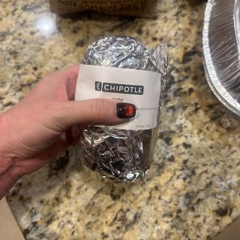 Chipotle Mexican Grill - Our $11 cold burrito... no it was not a children's meal, this is a full size steak burrito - Mexican Near Me - Manteca, California Chipotle Mexican Grill - Our $11 cold burrito... no it was not a children's meal, this is a full size steak burrito - Mexican Near Me - Manteca, California
