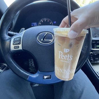 Peet's Coffee - Ice vanilla latte extra shot - Coffee & Tea Near Me - Mountain View, California Peet's Coffee - Ice vanilla latte extra shot - Coffee & Tea Near Me - Mountain View, California