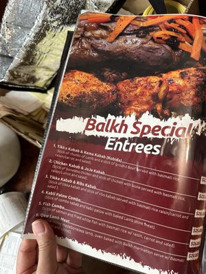Menu photo 1 Balkh Shish Kabab House Astoria, NY
