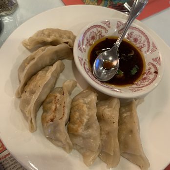 Chen's Gourmet - Pot stickers, pan fried. YUM! - Chinese Near Me - Menomonee Falls, Wisconsin