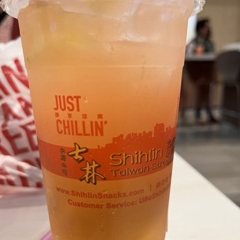 Shihlin Taiwan Street Snacks - Red guava drink with half eyes and have sugar. The guava flavor is weak. Now I'm thinking if the flavor is from the syrup. - Chicken Shop Near Me - Milpitas, California