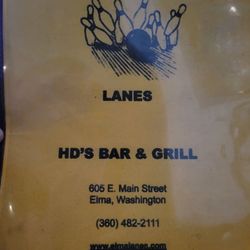 Elma Lanes - Menu