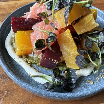 Vistal Restaurant - Roasted Local Beets (another view). See other picture for description - Seafood Near Me - San Diego, California Vistal Restaurant - Roasted Local Beets (another view). See other picture for description - Seafood Near Me - San Diego, California