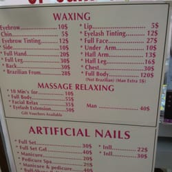 Tiny Nail & Beauty - Menu