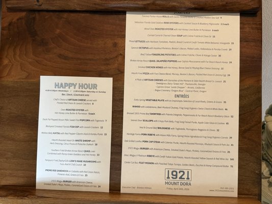 Menu photo 1 1921 Mount Dora Mount Dora, FL