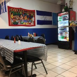 Cute seating area and friendly staff.