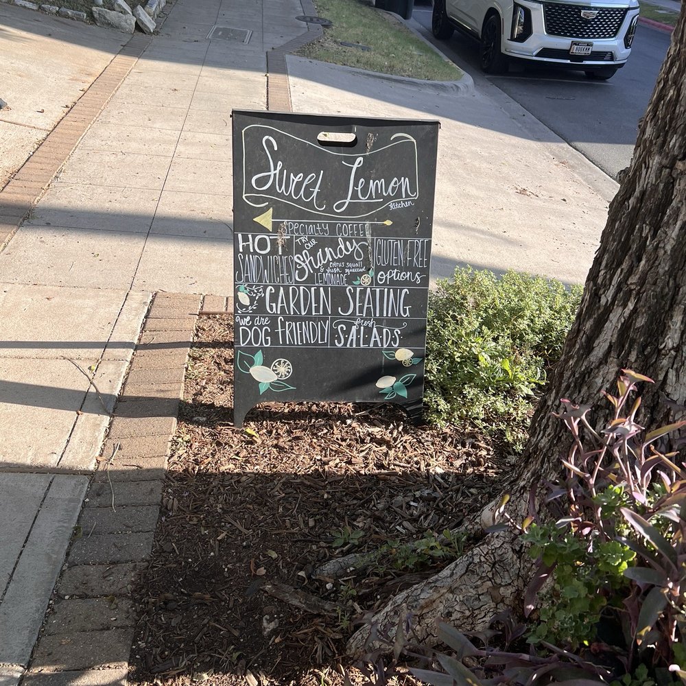 Sweet Lemon Kitchen - Sidewalk sign - Cafes Near Me - Georgetown, Texas Sweet Lemon Kitchen - Sidewalk sign - Cafes Near Me - Georgetown, Texas