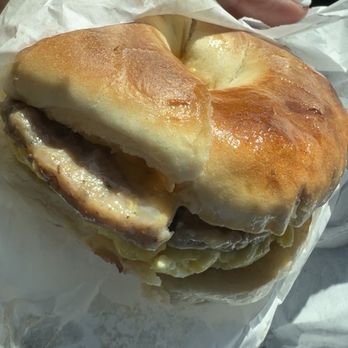 Cafe Aero - Sausage breakfast bagel - Delis Near Me - San Diego, California Cafe Aero - Sausage breakfast bagel - Delis Near Me - San Diego, California
