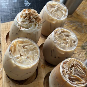 Latte Lounge + HG Eatery - Latte flight - Breakfast & Brunch Near Me - St. Louis, Missouri