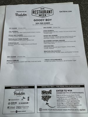 Menu photo 2 Goody Boy Diner Columbus, OH
