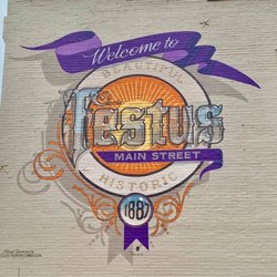 Festus Main Street Mural - Finished sign.