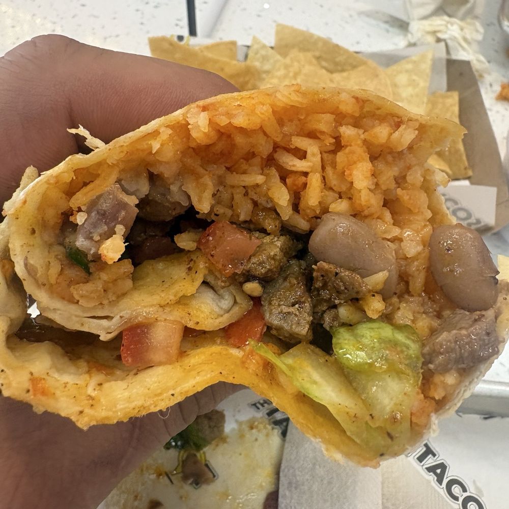 Burrito looks big but has lots of rice other Burrito looks big but has lots of rice other