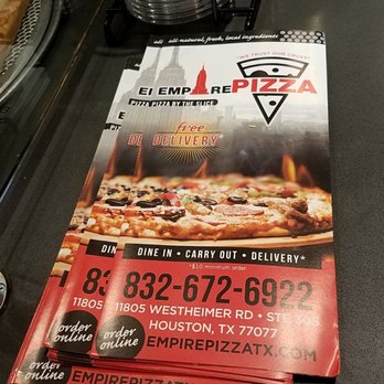 Empire Pizza - Menu to go or to go menu - Pizza Near Me - Houston, Texas Empire Pizza - Menu to go or to go menu - Pizza Near Me - Houston, Texas