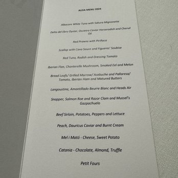 Aleia - Tasting menu Oct 11 - Restaurants Near Me - Barcelona, B