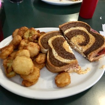 Virlie's Grill - Very solid Reuben with great fried squash - American Near Me - Pittsboro, North Carolina Virlie's Grill - Very solid Reuben with great fried squash - American Near Me - Pittsboro, North Carolina