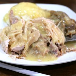 Variety's Restaurant - Turkey with mashed potatoes and stuffing