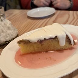 Seasonal Rhubarb Upside Cake