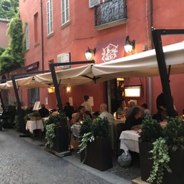 Outside of the restaurant- option of eating in or out